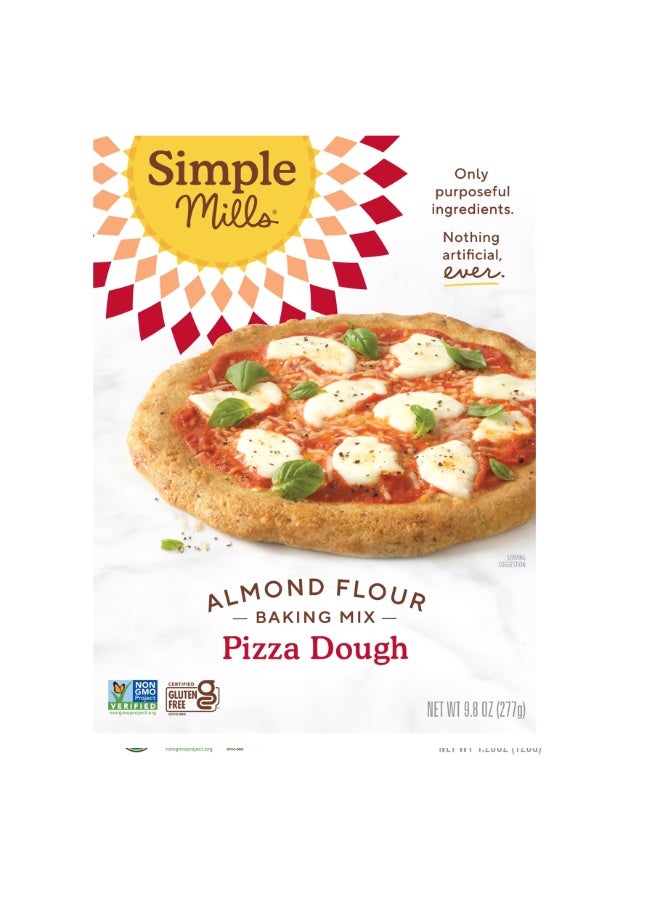 Simple Mills, Almond Flour Baking Mix, Pizza Dough, 9.8 oz (277 g)